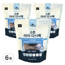 쁘띠구르망 순한 아이다시팩 70g, 6개