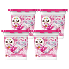 Bold 碳酸 雙色4D洗衣膠球 淺粉牡丹花香, 11顆, 4盒
