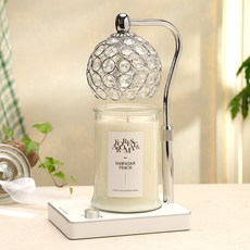 Candle Department Store Bijou融蠟燈+大豆蠟燭 750g組, 夏威夷桃, Biju 銀白色