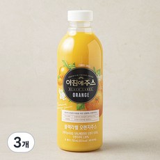 아침에주스 블랙라벨 오렌지주스, 3개, 750ml
