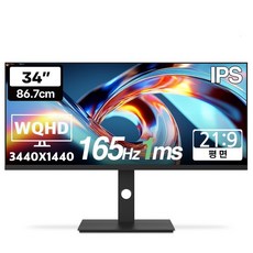 한성컴퓨터 WQHD IPS 165Hz 울트라 와이드 게이밍 모니터, 86.7cm, TFG34Q16WP(무결점)
