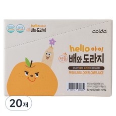 aolda 孩童桔梗梨汁, 80ml, 20包