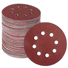 OON 8홀 밸크로 그라인더 원형사포 240방 125mm, 100개