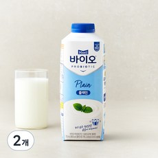 매일바이오 드링킹 플레인 요구르트, 750ml, 1개입, 2개