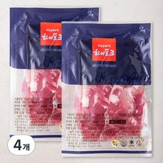 하이포크 앞다리 찌개용 (냉장), 500g, 4팩