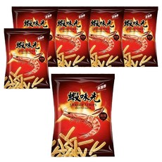 裕榮食品 蝦味先 麻辣口味, 55公克, 非油炸, 55g, 6包
