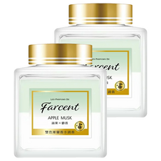 Farcent 香水 室內香氛膏, 150g, 2罐, 蘋果麝香
