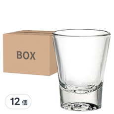 Ocean SOLO烈酒杯 12個, 耐高溫杯壁厚實耐用, 60ml 無鉛玻璃杯, 杯口直徑50 x 69mm