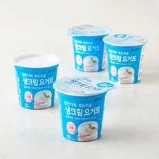 소와나무 입안가득 부드러운 생크림 요거트, 4개, 1개입, 150g