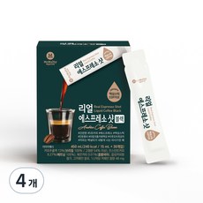 맥널티커피 리얼 에스프레소 샷 블랙 액상 스틱 커피 450ml, 15ml, 30개입, 4개