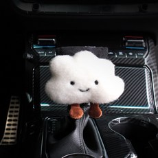URBAN CAR 角色柴犬毛絨齒輪桿套, 雲, 1個