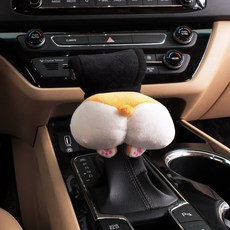 URBAN CAR 角色柴犬毛絨齒輪桿套, 柴犬, 1個