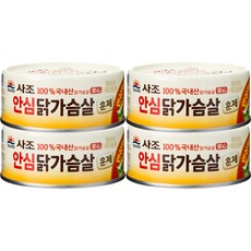 해표 안심 훈제 닭가슴살, 135g, 4개