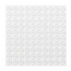 E.dot 矽膠防撞顆粒 100粒, 保護牆面家具, 享受安靜生活, 防撞防滑, 減少噪音, 單粒直徑1x厚0.2cm 透明, 100 x 0.2cm, 透明色, 1個