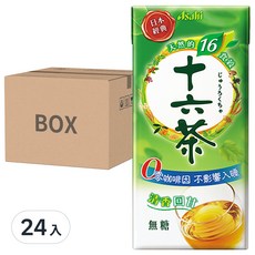 Asahi 朝日 十六茶, 經典無糖, 零咖啡因, 清香回甘, 330ml, 24入