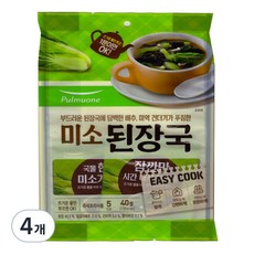 풀무원 미소된장국, 40g, 4개