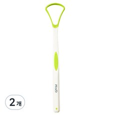 비즈온 생활필수품 제거기 혀 크리너 그린, 10g, 2개