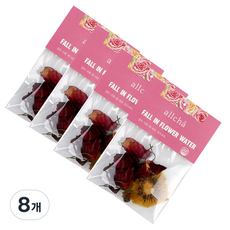 올차 장미 플라워 워터 꽃차, 3g, 1개입, 8개