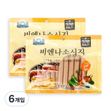 벨버드 반려견 비엔나 소시지 30p, 오리 + 야채 혼합맛, 6개입