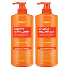 쿤달 허니 앤드 마카다미아 퓨어 바디워시 아카시아모링가향, 1.058L, 2개 1058ml, 2개