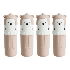 THE ZAKKA DS 便攜小熊牙刷牙膏盒粉色, 2個