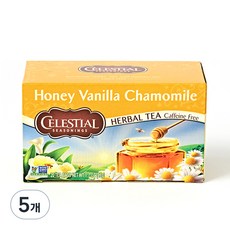 셀레스티얼 티 허니 바닐라 캐모마일, 2.35g, 20개입, 5개