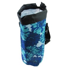 保冰溫水壺袋 花卉保溫保冷肩背水壺袋 (適用寶特瓶/保溫瓶), 1個