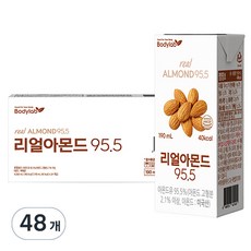 바디랩 리얼아몬드 95.5, 190ml, 48개