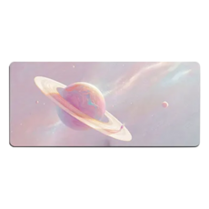 油畫系列超大遊戲滑鼠墊，80*40cm, 夢幻星球, 1個