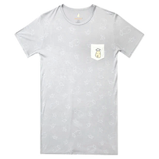 baa baa sheepz 抱抱羊 Cute系列兒童款長版家居服 居家洋裝 - 95% 嫘縈 (竹纖維) -灰色, S