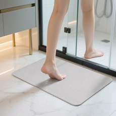 코멧 홈 규조토 욕실 매트, 그레이