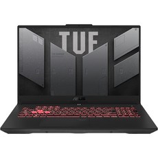 에이수스 2022 TUF GAMING 노트북 17.3 라이젠7 라이젠 6000 시리즈 지포스 RTX 3050, Mecha Gray, 512GB, 8GB, Free DOS, ASUS TUF Gaming A17 FA707RC-HX011