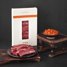 우미학 한우 갈비살 1++등급 (7) 구이용 200g + 깍두기볶음밥용 깍두기장 150g 증정 (냉장), 1세트