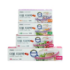 SINCERELY Frog 雙層食物夾鏈袋, Set 4件, 1組