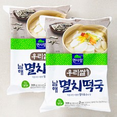 면사랑 우리쌀 남해멸치떡국 2인분, 368g, 2개