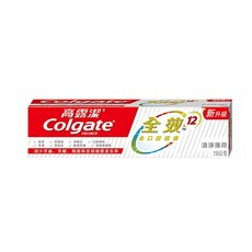 Colgate 高露潔 長效潔淨全效牙膏 白, 清新薄荷, 150g, 1條