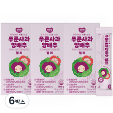 또또맘 유아용 푸룬사과양배추 젤리, 푸룬 + 사과 + 양배추 혼합맛, 150g, 6개
