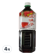 청솔 생생오미자골드 음료베이스, 1.5L, 4개