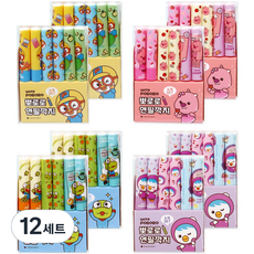 POPO FANCY With Pororo削筆器 4種組, 波羅洛、路飛、克朗、帕蒂, 12套