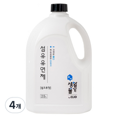 크리오 생활물가 섬유유연제 웜코튼향, 2.5L, 4개 - 웜코튼