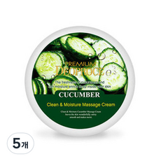 디오프러스 내추럴 스킨 오이 영양크림, 100g, 5개