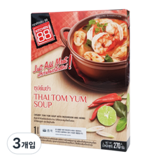 키친88 홈쿡 타이 똠양 수프 1인분, 270g, 3개