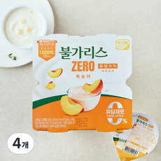 남양유업 불가리스 제로 복숭아, 16개입 320g, 4개