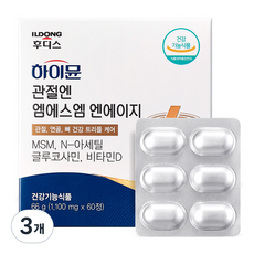 일동후디스 하이뮨 관절엔 엠에스엠 엔에이지 66g, 60정, 3개
