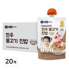 BEBECOOK 常溫副食品完成期韓牛烤肉飯, 100g, 20個
