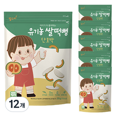 맘스미 유기농 쌀떡뻥, 단호박맛, 20g, 12개