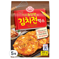 오뚜기 초간편 김치전 믹스, 320g, 5개