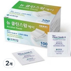 뉴 클린스왑 에이, 100개입, 2개 100매입, 2개