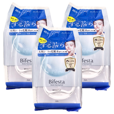 Bifesta 碧菲絲特 毛孔即淨型 保濕卸粧棉 Set 46張, 大尺寸柔軟棉片 卸妝保濕, 3包