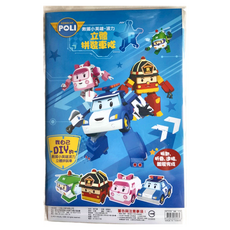 ROBOCAR POLI 波力 救援小英雄 波力立體拼裝車隊 29.7 x 21 x 0.3cm, 1個